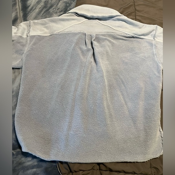 Free People Jordan Oversized Blue Jacket - Picture 12 of 12